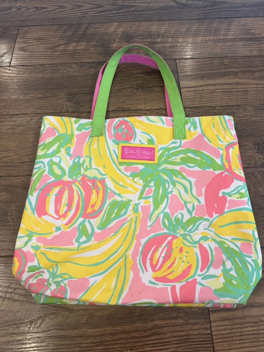 Lilly Pulitzer For Estée Lauder Canvas Tote Fruit Print